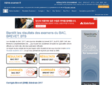 Tablet Screenshot of admis-examen.fr